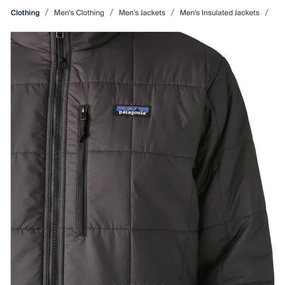 Patagonia Men's light Gust jacket -Black  NEW with tags. Authentic Patagonia NEW - Picture 2 of 15